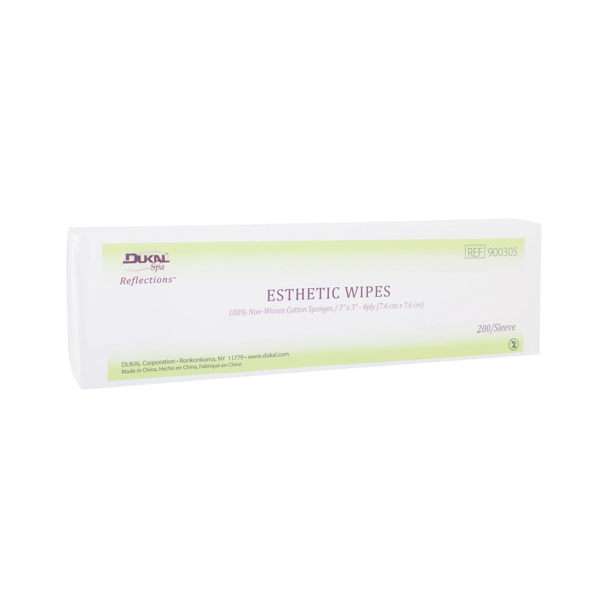 Dukal Reflections Esthetic Wipes 3"x3", 200 Pieces