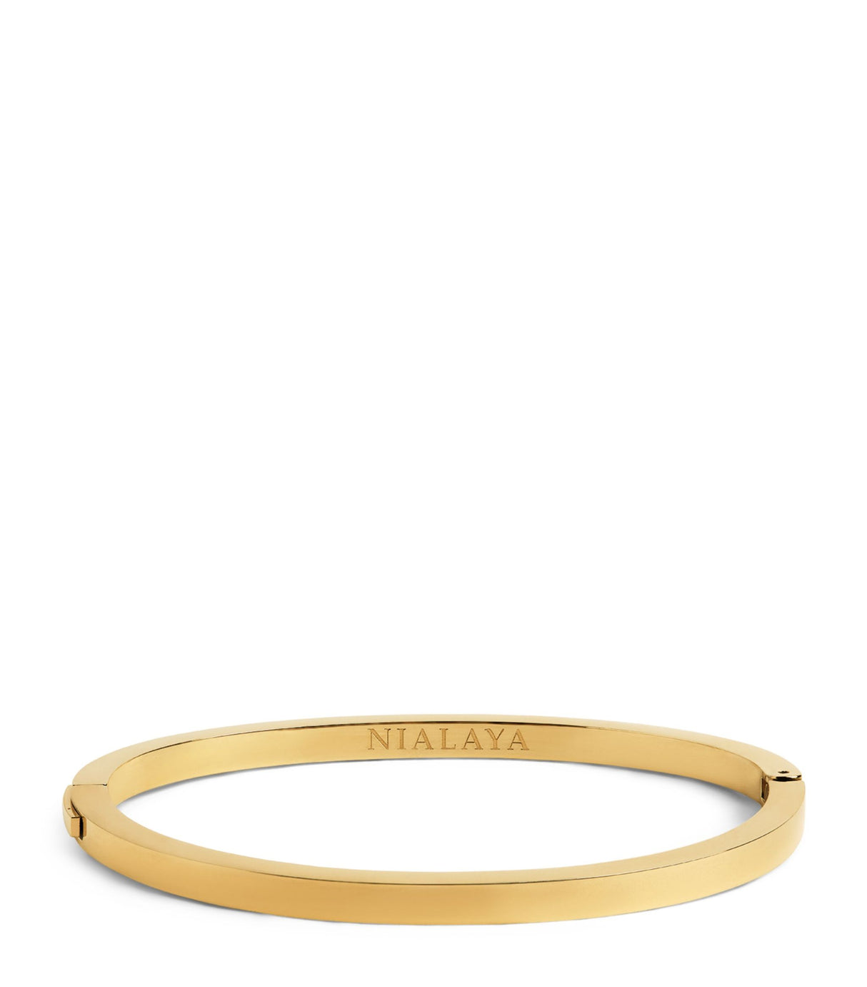 Nialaya Jewelry Gold-Plated Simplicity Bangle | Abqstore AE