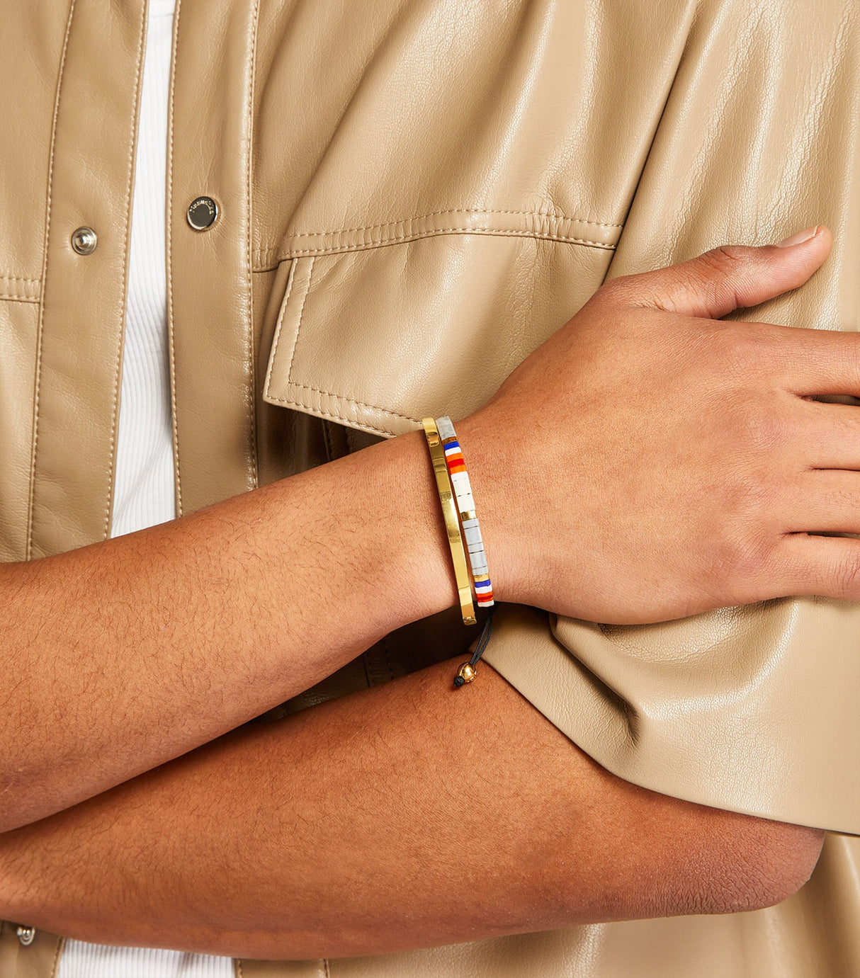 Nialaya Jewelry Gold-Plated Simplicity Bangle | Abqstore AE