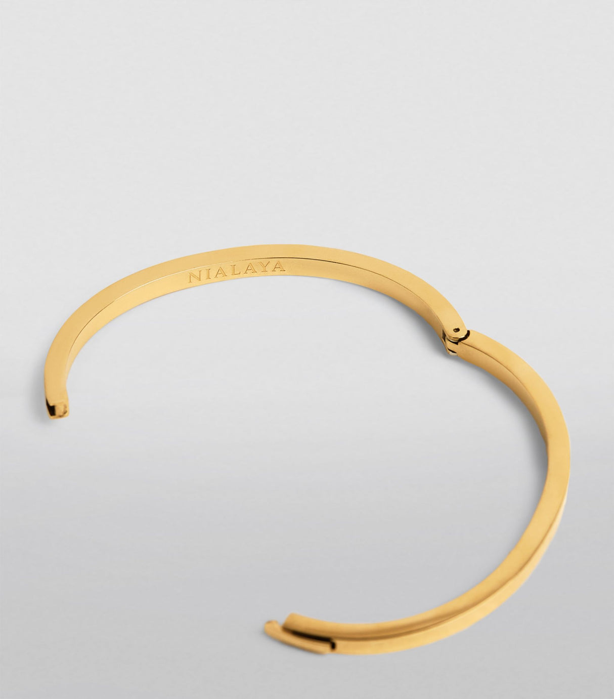 Nialaya Jewelry Gold-Plated Simplicity Bangle | Abqstore AE