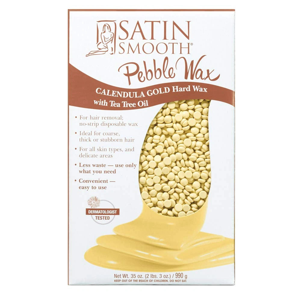 Satin Smooth Calendula Gold Pebble Wax With Tea Tree Oil 35oz