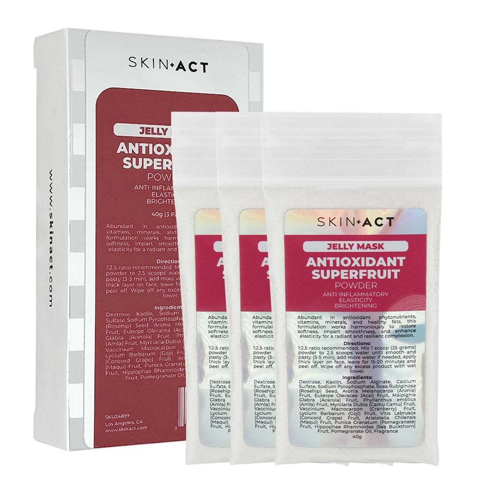 SkinAct Antioxidant Superfruits Jelly Mask Powder, 40g (3 Pack)