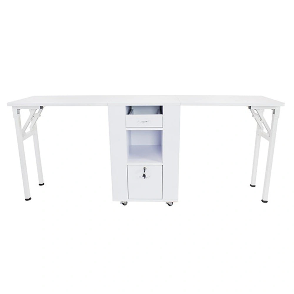 Double Station Foldable Manicure Table