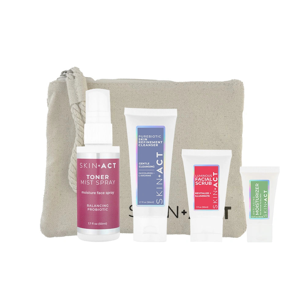 Skincare Travel Set With Bag